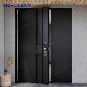 Puertas de Entrada Principales de Seguridad de Metal Directas de Fábrica RICHOCEAN, Puerta de Seguridad de Aluminio con Cerradura Inteligente - Product Image 5