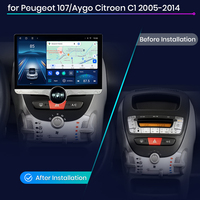 Junsun-Autoradio Android à puce Qualcomm pour voiture Peugeot 107, Citroën C1, Toyota Aygo 2005-2014, lecteur DVD, écran Apple CarPlay