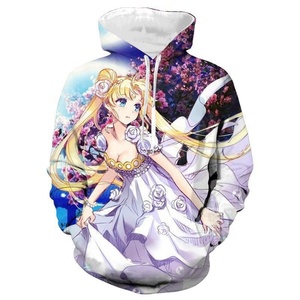 Sweat-shirt à capuche Sailor Moon avec impression numérique 3D, manteau de dessin animé cosplay, nouveau style, commerce extérieur - Product Image 5