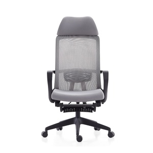 Chaise de bureau pivotante moderne en maille, ergonomique et réglable, au design élégant, avec structure métallique, vente en gros - Product Image 4