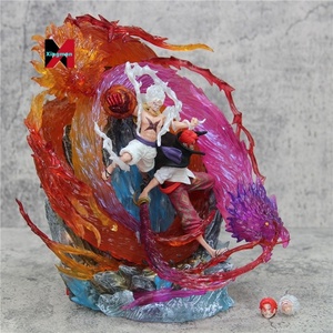 One Pieced GK Monkey D <span class=keywords><strong>Luffy</strong></span> Nika Hair <span class=keywords><strong>Shanks</strong></span> estatua roja <span class=keywords><strong>y</strong></span> blanca modelo en caja coleccionable Anime <span class=keywords><strong>figura</strong></span> decoración de escritorio - Product Image 1