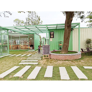 บ้านคอนเทนเนอร์ทรงสี่เหลี่ยม ดีไซน์ทันสมัย ร้านค้ากลางแจ้ง โซลูชั่นครบวงจร ติดตั้งนอกสถานที่ - Product Image 1