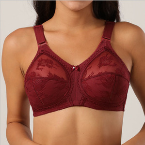 <span class=keywords><strong>Soutien</strong></span>-<span class=keywords><strong>Gorge</strong></span> Bralette <span class=keywords><strong>Grande</strong></span> <span class=keywords><strong>Taille</strong></span> à Bonnets Souples et Couvrance Totale, sans Armature ni Mousse, en Dentelle Fleurie, pour Poitrines Généreuses, avec Larges Bretelles - Product Image 4