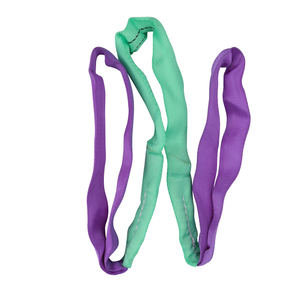 Eslinga de poliéster de alta tenacidad de 1-12 toneladas, eslinga de elevación dúplex de doble capa con eslinga plana y ojos reforzados - Product Image 3