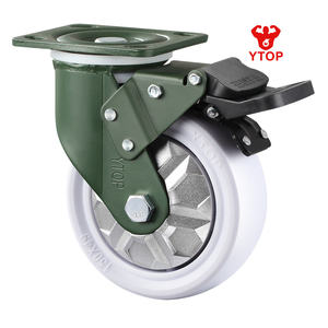 YTOP Doppel kugellager schwenkbar Festes Hochleistungs-Nachlauf-Kunststoff-Pp-Rad - Product Image 1