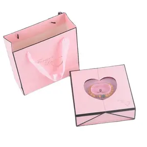 Коробка печати ювелирных изделий и мыла цветок Квадратные подарочные коробки для цветов и любви