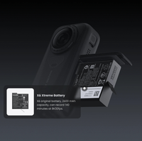 Ensemble Essentiel Insta360 X6, Caméra Vidéo Panoramique 8K 50fps, Encadrement Automatique par IA, Stabilisation FlowState, Étanche 20m, Écran OLED 2.32''