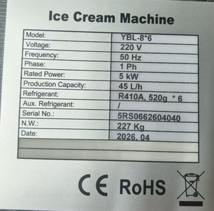 Machine à gelato italienne, équipement commercial pour la fabrication de crème glacée pour les restaurants - Product Image 6
