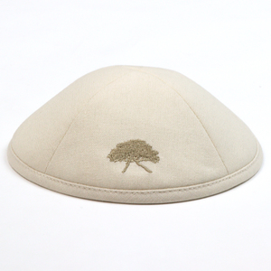 <span class=keywords><strong>Kippa</strong></span> juive en lin brodée <span class=keywords><strong>Kippa</strong></span> avec impression de logo personnalisé - Product Image 4