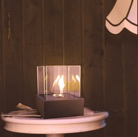Cheminée à éthanol moderne autoportante en métal TT-14 de haute qualité pour table à manger, sans fumée, pour intérieur