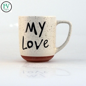 Tasse à café et lait en céramique, grande couleur en <span class=keywords><strong>porcelaine</strong></span> émaillée, logo sculpté en relief - Product Image 5
