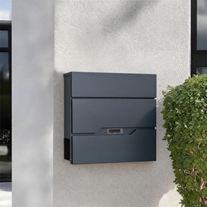 Buzón de Correo Exterior Moderno Antirrobo, Buzón Colgante de Pared con Cerradura y Gran Capacidad para Uso Residencial - Product Image 1