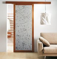 ORON DECO Film de Verre Décoratif Noir Adhésif Effet Givré Amovible et Étanche pour Fenêtre, Idéal pour Salle de Bain et Décoration Intérieure
