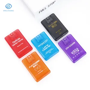 Hot selling eyeglasses cleaning spray liquid solution 20ml multi color credit card spray cleaner