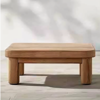 Table basse en racine de teck imperméable et unique, mobilier d'extérieur