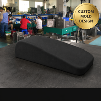 Coussin de repose-bras ergonomique en mousse noire épaisse et profilée, support de jambe pour machine de fitness, moulé par injection, usine OEM
