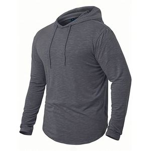 Fashion Men's Portable Hooded <b>Sweater</b> Jacket Promotional Outdoor Casual Wear Silk Screen Printed Logo <b>Plus</b> <b>Size</b> Solid Hoodies - Product Image 2