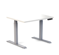 Bureau debout électrique réglable en hauteur, durable, avec structure métallique et design pliable, support d'ordinateur