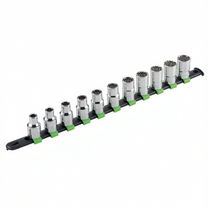 Fg 625 S12b <b>Socket</b> Set 12 Pc Metric Chrome Vanadium Steel Auto Repair Tool - Product Image 2