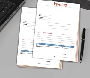 Tùy chỉnh 8.5x11 inch carbonless giấy 2-3-4 phần hóa đơn A5 nhận A4 NCR hóa đơn 80gsm bản sao hình thức mỗi bộ riêng biệt không cuốn sách - Product Image 5