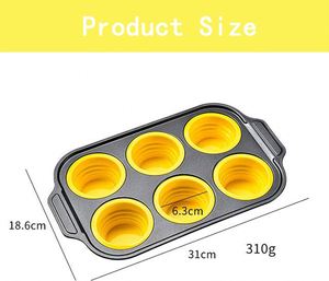 Plaques et moules de cuisson en silicone en acier au carbone haute résistance, tapis de cuisson, outils de pâtisserie - Product Image 3