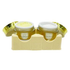 Crème de jour et de nuit super <span class=keywords><strong>éclaircissant</strong></span>e 24K or, logo OEM modifiable, <span class=keywords><strong>glutathion</strong></span> et acide kojique, peau naturellement éclatante, la meilleure crème de beauté pour le visage - Product Image 4