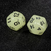 Dés de jeu de rôle polyédriques ronds en acrylique, 10 dés garantis de 16 mm, ensemble de dés colorés en sachet OPP pour jeux de D&D
