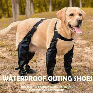Bottes à bretelles réglables pour chiens hiver <span class=keywords><strong>neige</strong></span> pluie randonnée <span class=keywords><strong>pattes</strong></span> protecteur extérieur marche <span class=keywords><strong>chien</strong></span> bottes chaussures - Product Image 6