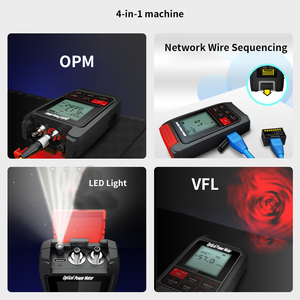 VINTOOL VIN50T-V30 Mini Fiber optik test ekipmanları VFL ile taşınabilir güç ölçer, el feneri Rj45 test - Product Image 5