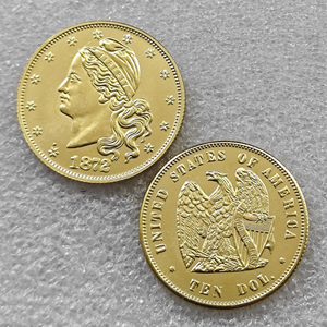Monete Commemorative degli Stati Uniti del 1872 da 20 Dollari e 10 Dollari, Regali, Decorazioni per la Casa - Product Image 2