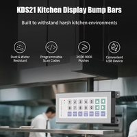 Clavier programmable POS sans fil USB 2.4G à 21 touches pour restaurant, restauration rapide, compatibilité Linux/Windows/Android, revêtement époxy