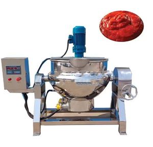 Thép không gỉ nghiêng scraper thực phẩm công nghiệp Mixer nấu ăn nồi hơi trọng ấm đun nước trộn trọng ấm đun nước với khuấy - Product Image 1