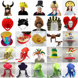 Fun Halloween Costume Accessory Plush Taco Hat Cinco <strong>De</strong> Mayo Party <strong>Supplies</strong> Decorations Crazy Silly Hat for Kids and Adults - Product Image 1