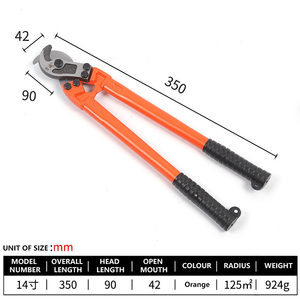 Kìm cắt dây cáp, kìm cắt thép, dụng cụ cắt dây cáp nặng, tay cầm tiết kiệm sức lao động, kích thước trục 3 inch, <span class=keywords><strong>KHC</strong></span> - Product Image 5