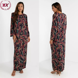 Robe malaise traditionnelle pour femmes-Été Respirant <span class=keywords><strong>Baju</strong></span> <span class=keywords><strong>Kurung</strong></span> Musulman Casual Office Wear en Satin et Soie Ready Supply - Product Image 6