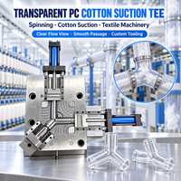 Fabricant de moules d'injection plastique de précision pour outillage multi-glissons, pour la fabrication sur mesure de supports transparents en PC et de supports en coton à aspiration