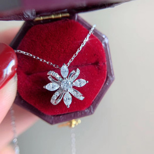 Collana con Ciondolo a Fiore Fresco per Donne, Stile Francese, Catena per Maglione, Gioielli alla Moda - Product Image 2