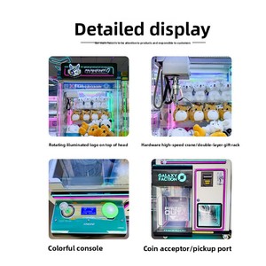 Machine à griffes en acrylique personnalisable <span class=keywords><strong>Naughty</strong></span> <span class=keywords><strong>Dog</strong></span> Catch, entièrement transparente, pour poupées, sans personnel, en libre-service, avec paiement par code QR et monnayeur - Product Image 2