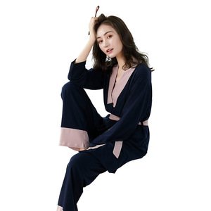 Indumenti da notte premaman all'ingrosso camicia da notte infermieristica allattamento al seno donne incinte <span class=keywords><strong>pigiama</strong></span> <span class=keywords><strong>gravidanza</strong></span> 3 pz/set - Product Image 1