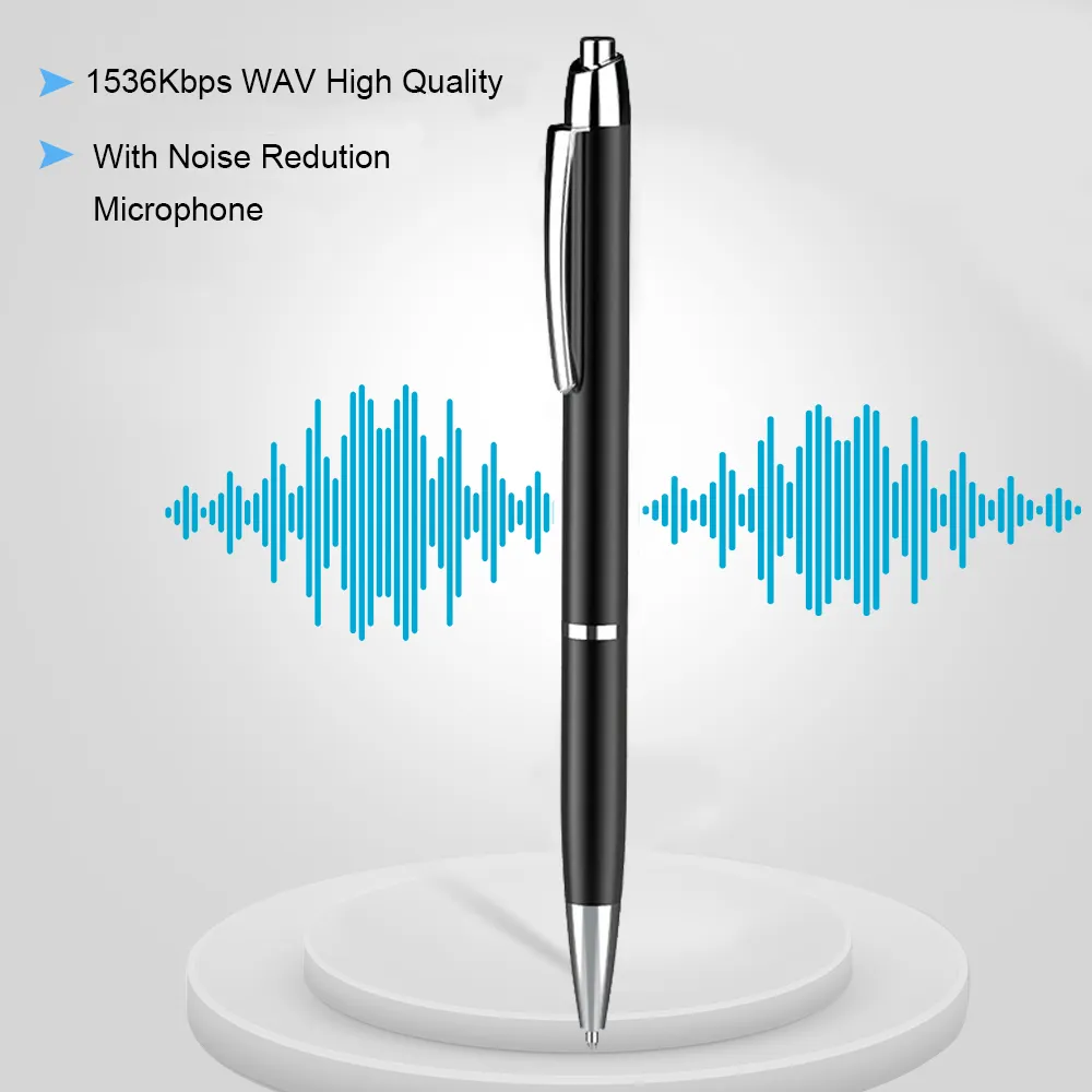 Aomago Personalizado Portátil Caneta Tipo Gravação MP3 Music Player Vos Áudio Digital Voice Recorder Pen