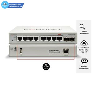 Nouveau Fortinet FortiSwitch <span class=keywords><strong>108F</strong></span> d'origine <span class=keywords><strong>FS</strong></span>-<span class=keywords><strong>108F</strong></span> POE commutateur géré en réseau POE Gigabit 8 ports - Product Image 2