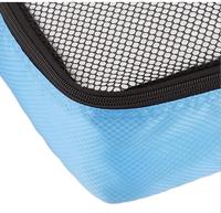 Sac de rangement pour chaussures, sac à fermeture éclair de Compression, maille visuelle pliable, imperméable, emballage de chaussures, organisateur de voyage, ensemble de Cubes, 4 pièces