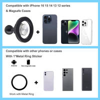Support de téléphone magnétique à bille de 1 "(25mm) pour support de RAM Taille B Prise Magsafe iPhone 17 16 15 14 13 12