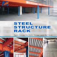 Mracking Rack Mezzanine Étagère de sol pour grenier, garage et entrepôt Rayonnage à palettes dans la mezzanine de travail pour le stockage