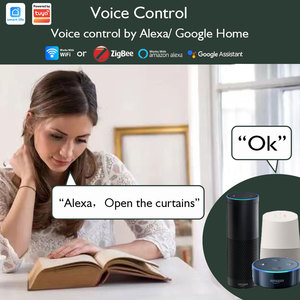 Lifelibero Tuya noir personnalisable Smart <span class=keywords><strong>Home</strong></span> rails électriques App et moteur de rideau automatique contrôlé par Alexa pour une utilisation au bureau - Product Image 5