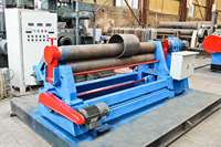 Machine de formage de tôles d'acier à 3 rouleaux automatique, épaisseur maximale de 12 mm, longueur de travail de 2500 mm