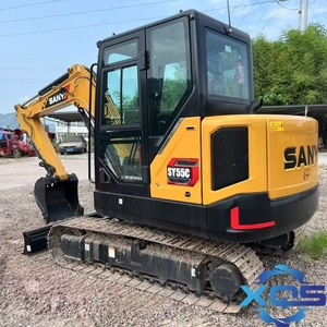 รถขุดตีนตะขาบ Sany Sy55c รุ่นใหม่ ขายดี พร้อมเครื่องยนต์ Isuzu ระบบ PLC และปั๊มไฮดรอลิก 5.5 ตัน สำหรับงานเกษตร - Product Image 5
