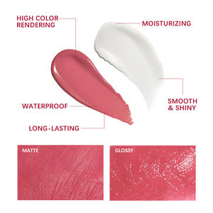 Maquillage en gros brillant spéculaire brillant à lèvres hydratant longue latation imperméable mat glaçure à lèvres brillant à lèvres végétalien - Product Image 3