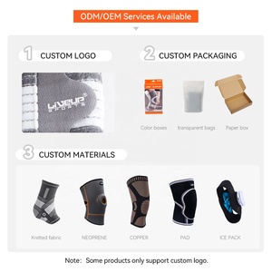 <span class=keywords><strong>LIVEUP</strong></span> Vente en gros – Genouillères élastiques multi-styles, matériau personnalisé, coudières, genouillères de compression avec coussinet de soutien pour le genou et le coude - Product Image 3