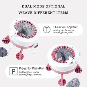 Toptan DIY ev örgü makinesi oyuncaklar 48 İğneler çözgü tarzı triko için tek yöntem - Product Image 5